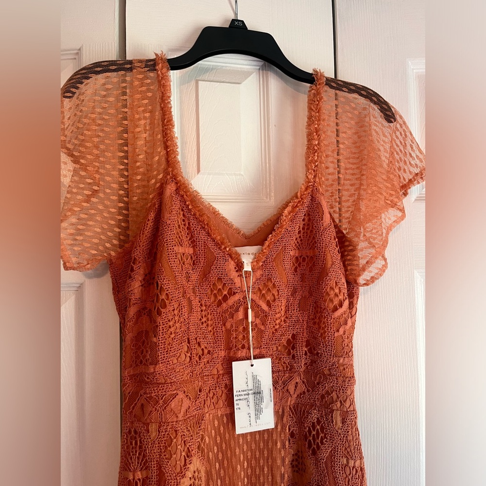 FoxieDox NWT apricot lace dress